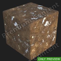 PBR Substance Material of Ground Forest Snowy